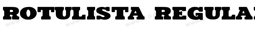 Rotulista Regular字体转换